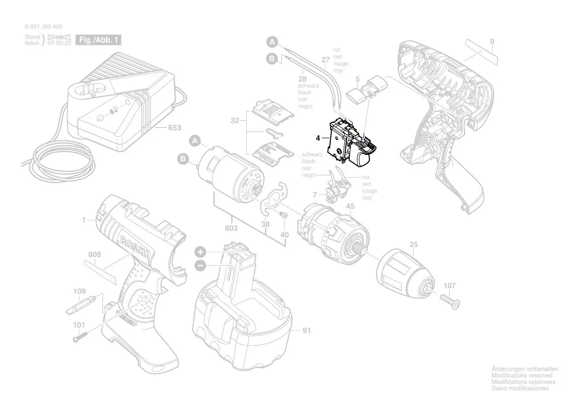 Commutateur réf. 2 607 202 014 BOSCH